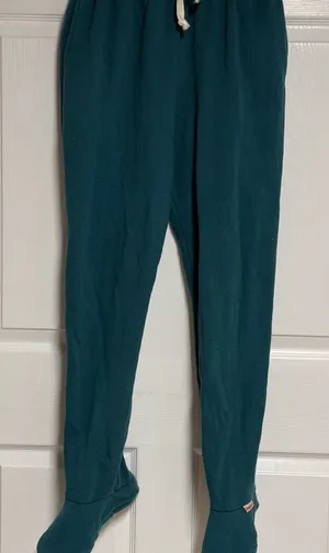New Without Tags Teal Footed JoggerPants Green thumbnail 1
