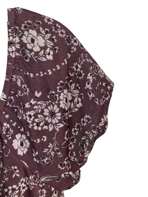 La Pêche Y2K Floral Lace Trim mesh Blouse poof Sleeve Fairy coquette cottagecore thumbnail 6