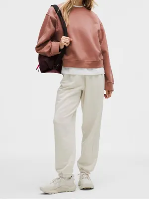 Lululemon Women’s Steady State Oversized Crew Sweatshirt Red Clay Large NWT thumbnail 3