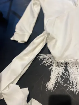 Pretty Little Thing White Fringe Dress thumbnail 2