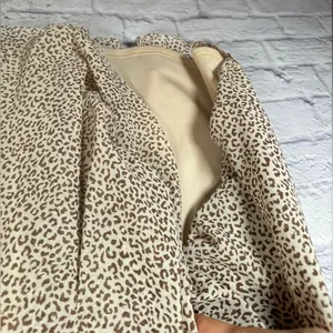 Loveriche‎ animal print swing dress tan/brown womens size medium short sleeve thumbnail 7