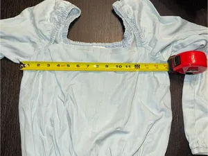 Anthro Cloth & Stone Smocked Square Neck Blouse, Size S thumbnail 5