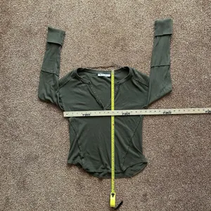 We The Free Shirt Women’s Sm Long Sleeve Olive Green Fairy Grunge Y2K Indie Alt thumbnail 6