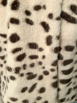 a new day Cream and Brown Faux Fur Leopard Jacket thumbnail 3