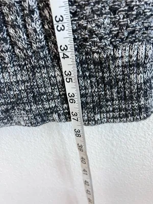 GAP Women's‎ Mockneck Cable-Knit Cotton Sweater Dress Charcoal Cozy Casual thumbnail 5