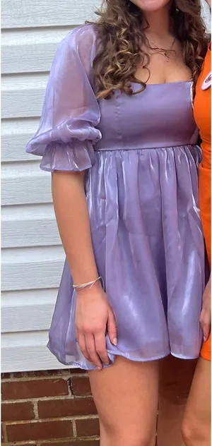 Purple mini dress thumbnail 1