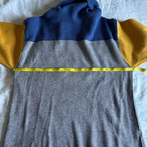 Free People Softly Structured Colorblock Oversized Turtleneck Sweater Medium thumbnail 6