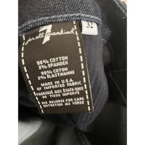 7 For All Mankind Mid Rise Bootcut Jeans Dark Wash Blue Size 32x34 NWT thumbnail 7