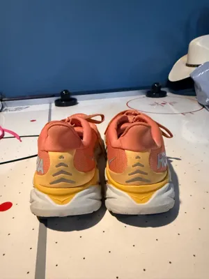 Hoka one one Women's Clifton 8 sun baked/shell coral Orange Running Shoes thumbnail 4