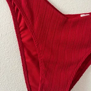 {Abercrombie & Fitch} Brand New Ribbed Red Bikini Bottoms thumbnail 3
