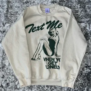 Lonely Ghost Text Me When You Get Lonely Crewneck Sweater thumbnail 2