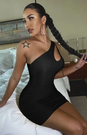 SheIn One Should Cut Out Bodycon thumbnail 3