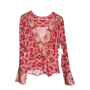 Free People Falling For You Long Sleeve Blouse size Small NEW thumbnail 2