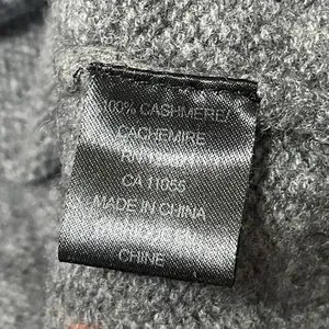 360 Cashmere Women's Gray Orange Star Knit Long Sleeve Round Sweater Top Size S thumbnail 5