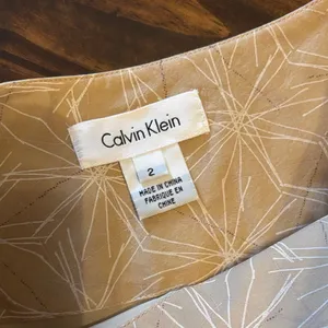 Calvin Klein silk Tan Women's Skirt 2 thumbnail 2