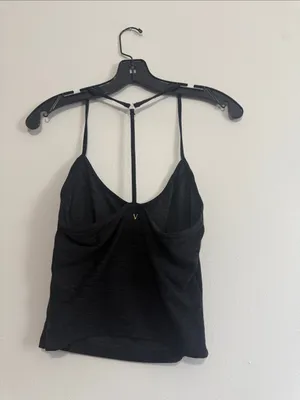Victoria’s Secret Heathered Black Cami Tank | Size Medium | Soft Stretch thumbnail 4