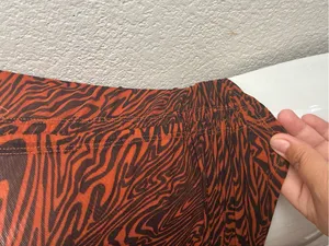 Free People Rust Zebra-Print Ruffle Strap Square Neck Crop Top S thumbnail 7