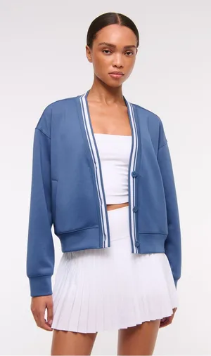 Abercrombie & Fitch YPB neoKNIT Cardigan shirt size S thumbnail 1