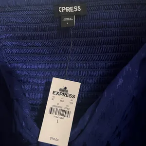 Express Women's Deep Blue Long Sleeve Bodysuit thumbnail 3
