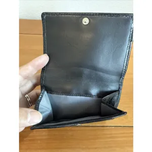 Coach Soho Pleated Black Signature Jacquard Leather Trim Trifold Wallet Y2K thumbnail 8