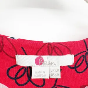 Boden Womens‎ Lily Jersey Faux Wrap Pop Peony Meadow Dress Red Floral Size 6 thumbnail 6