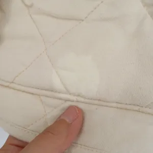 Wild Fable Quilted Jacket Womens Small Cream Full Zip Cotton Hooded Long Sleeve thumbnail 6