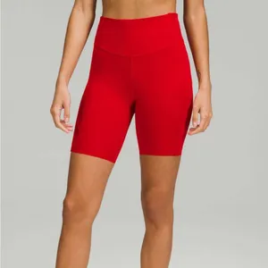 Lululemon NEW Base Pace High Rise Short 8" Dark Red Nulux Size 0 thumbnail 10