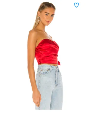 NWT Superdown trixie strapless bustier top jeweled  thumbnail 5