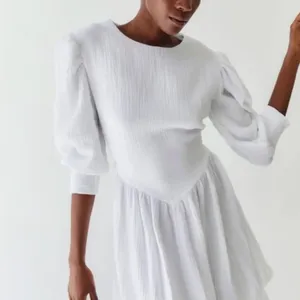 Tach‎ Anker Cotton Mini Dress White XS thumbnail 3