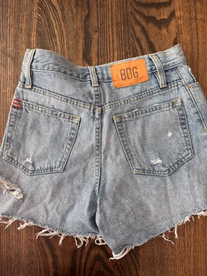 Bdg high waisted jean shorts thumbnail 3