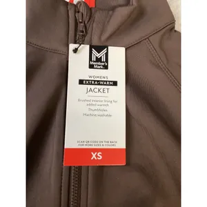 Members Mark Womens Extra-Warm Jacket Brown XS Full Zip Thumbholes‎ NWT thumbnail 2
