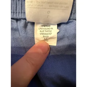 Banana Republic Factory Blue Linen Shorts Large Summer Casual‎ Lightweight thumbnail 6