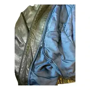 Wilsons Leather Pelle Studio Jacket Women Size Medium Full Zip Black Solid thumbnail 4