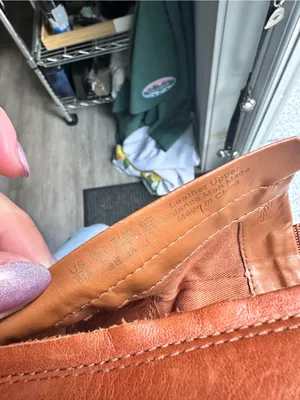 Franco Sarto “Beam” Cognac Leather Ankle Boots thumbnail 7