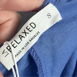 LA Relaxed • NWT Blue Tie Back Short Sleeve Dress thumbnail 6