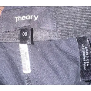 Theory Pull‎ On Black Pants Women's 00 Career Minimalist Work Preppy Stretch thumbnail 5