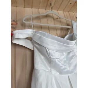 NWT Lulus Extraordinary Vow White Off-the-Shoulder Maxi Dress with Pockets Sz XL thumbnail 6