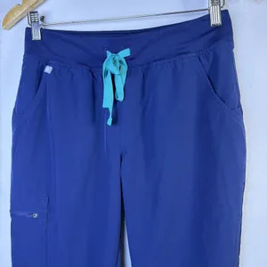 FIGS Womens zamora Freex Jogger Scrub Pants Navy Blue scrubs medical Size small thumbnail 4