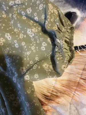 Green MikaRose square neck maxi Dress thumbnail 5