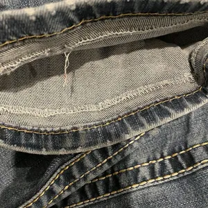 BKE Harper Jeans Womens 31x31.5‎ Blue Denim Distressed Casual straight 31R flaw thumbnail 10