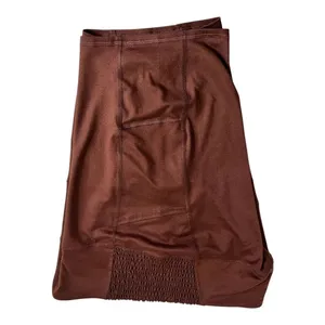 Maurices Luxe Pocket 8in Biker Brown Shorts Size L Super High Rise Stretch thumbnail 5