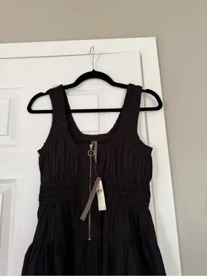 Anthropologie Somerset Black Half Zip Maxi Dress NEW NWT thumbnail 5