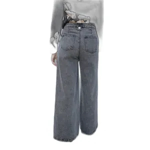 Free market flying tomatoes extreme wide leg dark sailor jeans size 27‎ thumbnail 4
