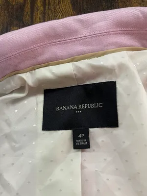 Banana Republic Pink Cutaway SingleButton Blazer SZ 4P & Dress Pants SZ 0 thumbnail 6