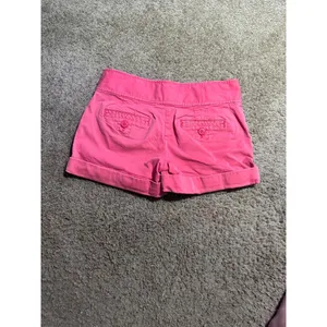 Juicy Couture Pink Sailor Shorts Women Size 2 Button Front Y2K Preppy Cuffed Hem thumbnail 3