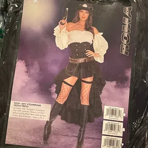 Roma NEW Steampunk Sexy Seductress Costume Size Large thumbnail 6