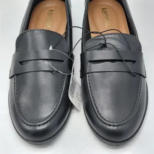 Kensie Womens Penny Loafers Size 9 Black Preppy Academia Office Chic Flats thumbnail 4