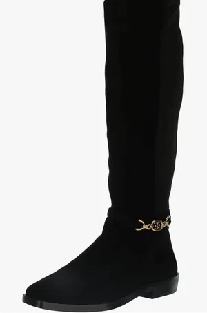 Sam Edelman Black Suede Clive Embellished Riding Boot Size 5 thumbnail 1