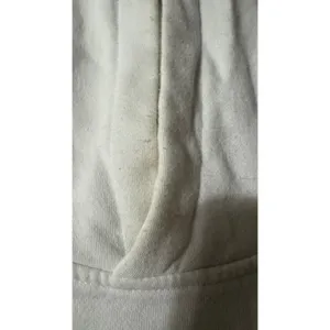 Primark Womens White Oversized‎ Fleece Hoodie Sweatshirt Side Slits Size L thumbnail 2