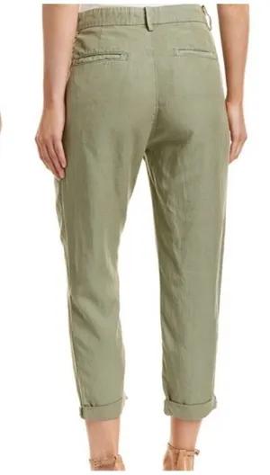 Adriano Goldschmied Green‎ The Evan Relaxed Pleated Trouser Pants Sz 25R NEW thumbnail 2